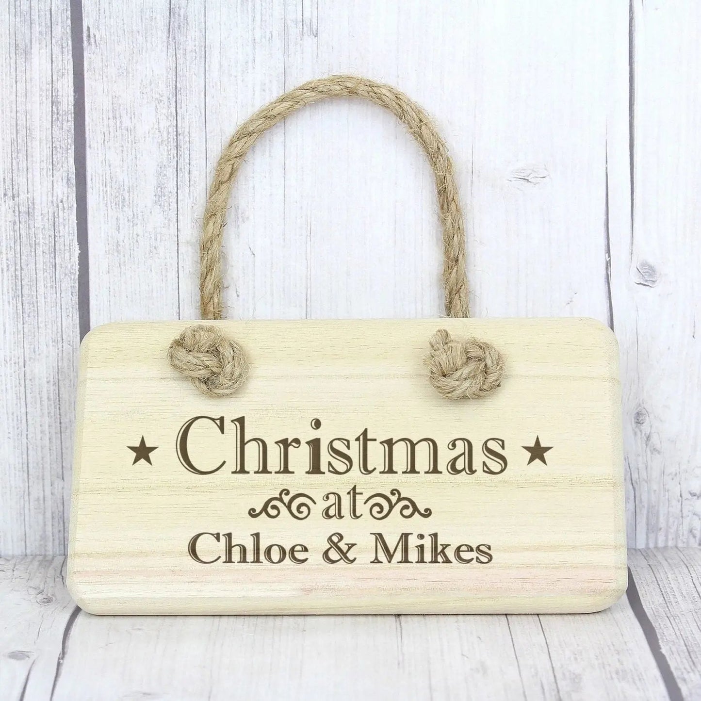 Personalised Christmas Wooden Sign: 1 - Signs & Plaques By Gift Moments
