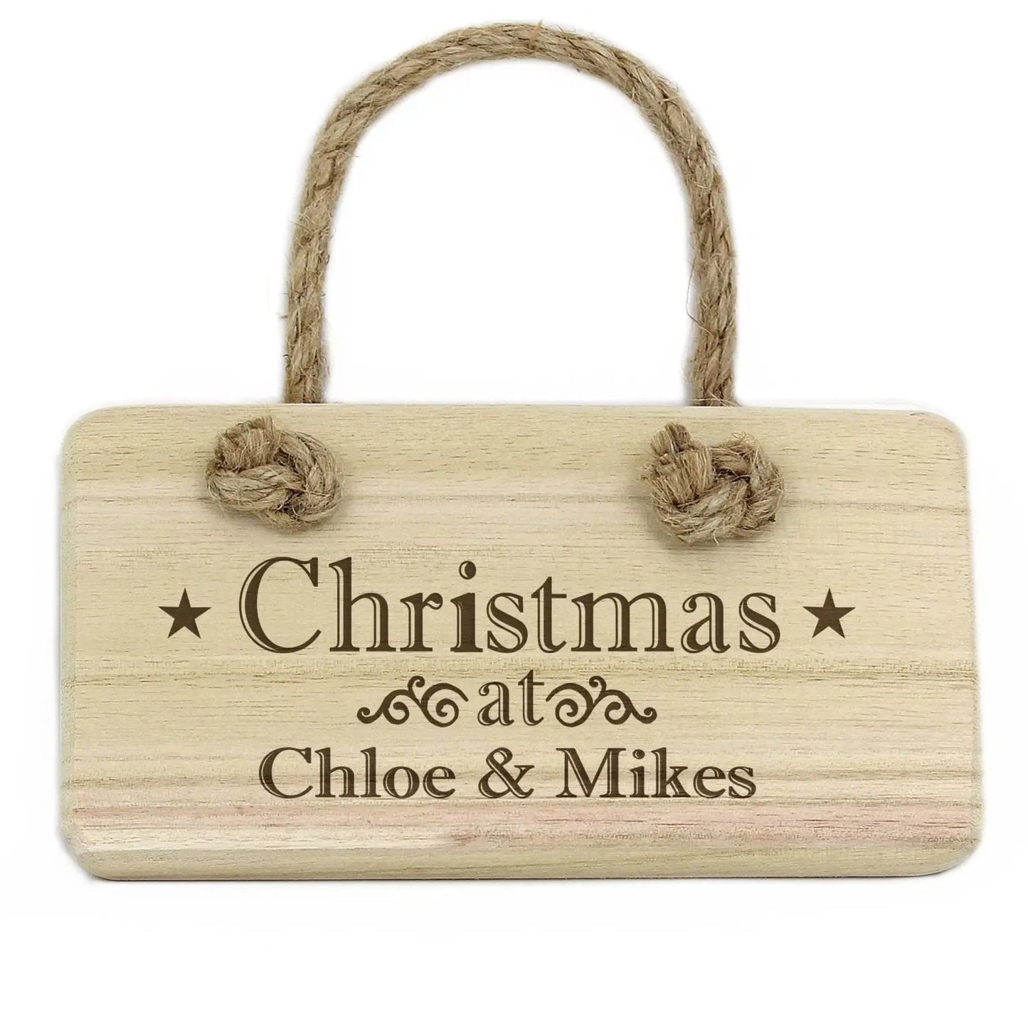Personalised Christmas Wooden Sign: 2 - Signs & Plaques By Gift Moments