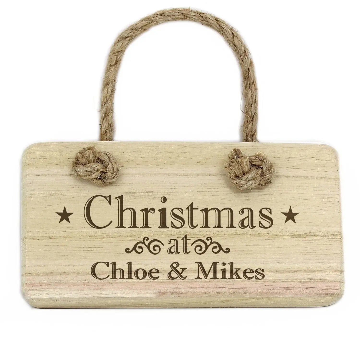 Personalised Christmas Wooden Sign: 2 - Signs & Plaques By Gift Moments