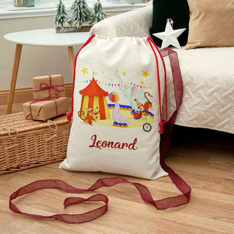 Personalised Circus Christmas Sack: 1 - Christmas Sacks By Gift Moments