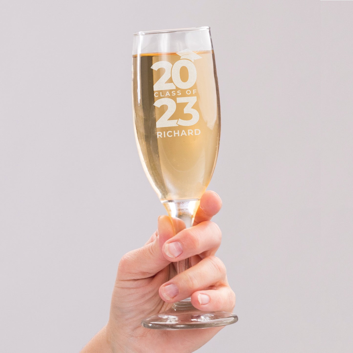 Personalised Class of Graduation Flute: 7 - Champagne Flutes By Gift Moments
