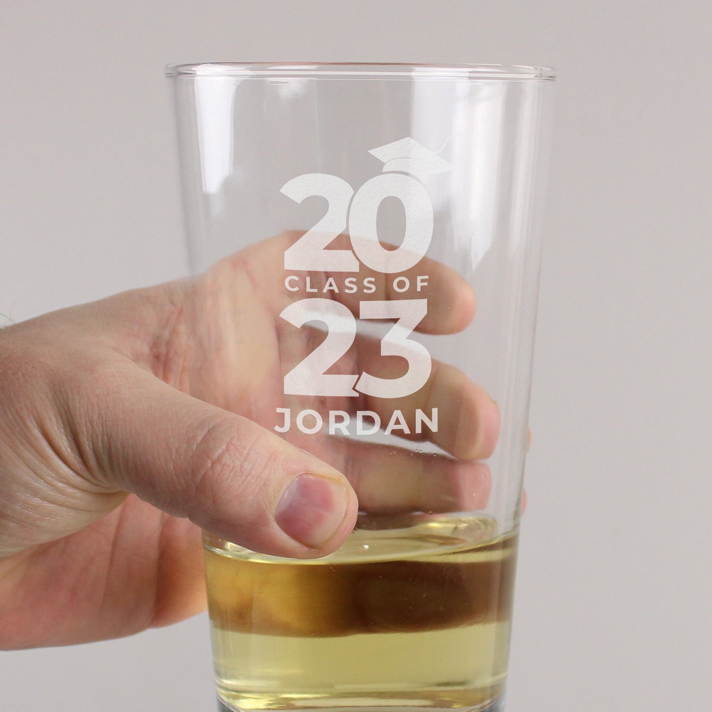 Personalised Class of Graduation Pint Glass: 8 - Beer Glasses By Gift Moments