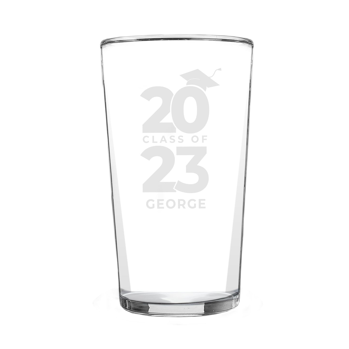 Personalised Class of Graduation Pint Glass: 5 - Beer Glasses By Gift Moments