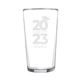 Personalised Class of Graduation Pint Glass: 5 - Beer Glasses By Gift Moments