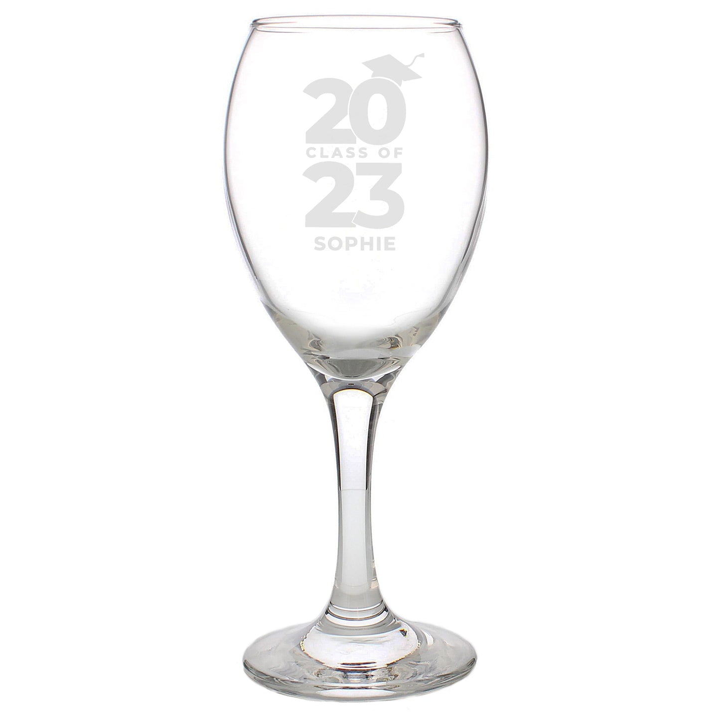 Personalised Class of Graduation Wine Glass: 5 - Wine Glasses By Gift Moments