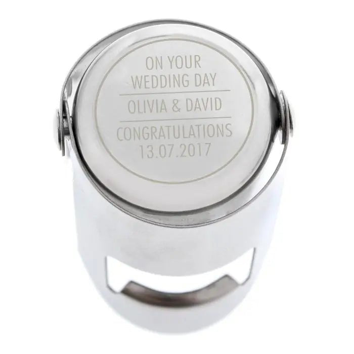 Personalised Classic Bottle Stopper: 4 - Barware By Gift Moments