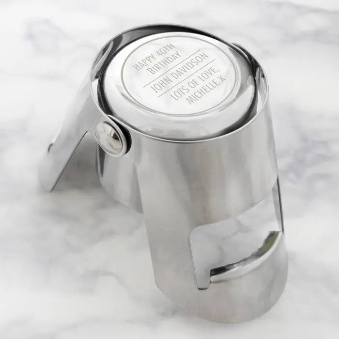 Personalised Classic Bottle Stopper: 2 - Barware By Gift Moments