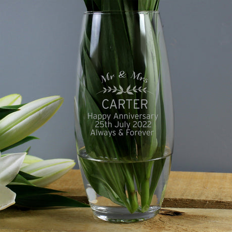 Personalised Classic Bullet Vase: 2 - Vases By Gift Moments