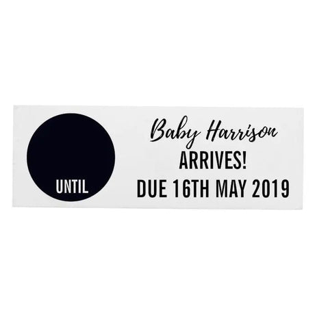 Personalised Classic Chalk Countdown Wooden Block Sign: 3 - Signs & Plaques By Gift Moments