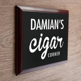 Personalised Classic Cigar Corner Plaque - Shop Signs & Plaques At Gift Moments - 1