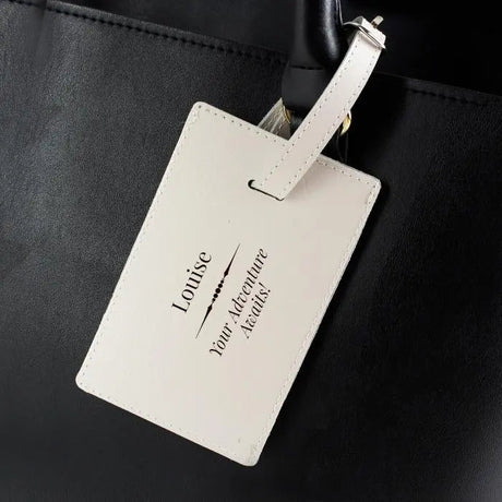 Personalised Classic Cream Luggage Tag: 1 - Luggage Tags By Gift Moments