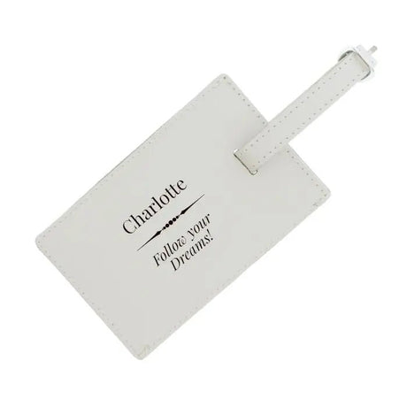 Personalised Classic Cream Luggage Tag: 3 - Luggage Tags By Gift Moments