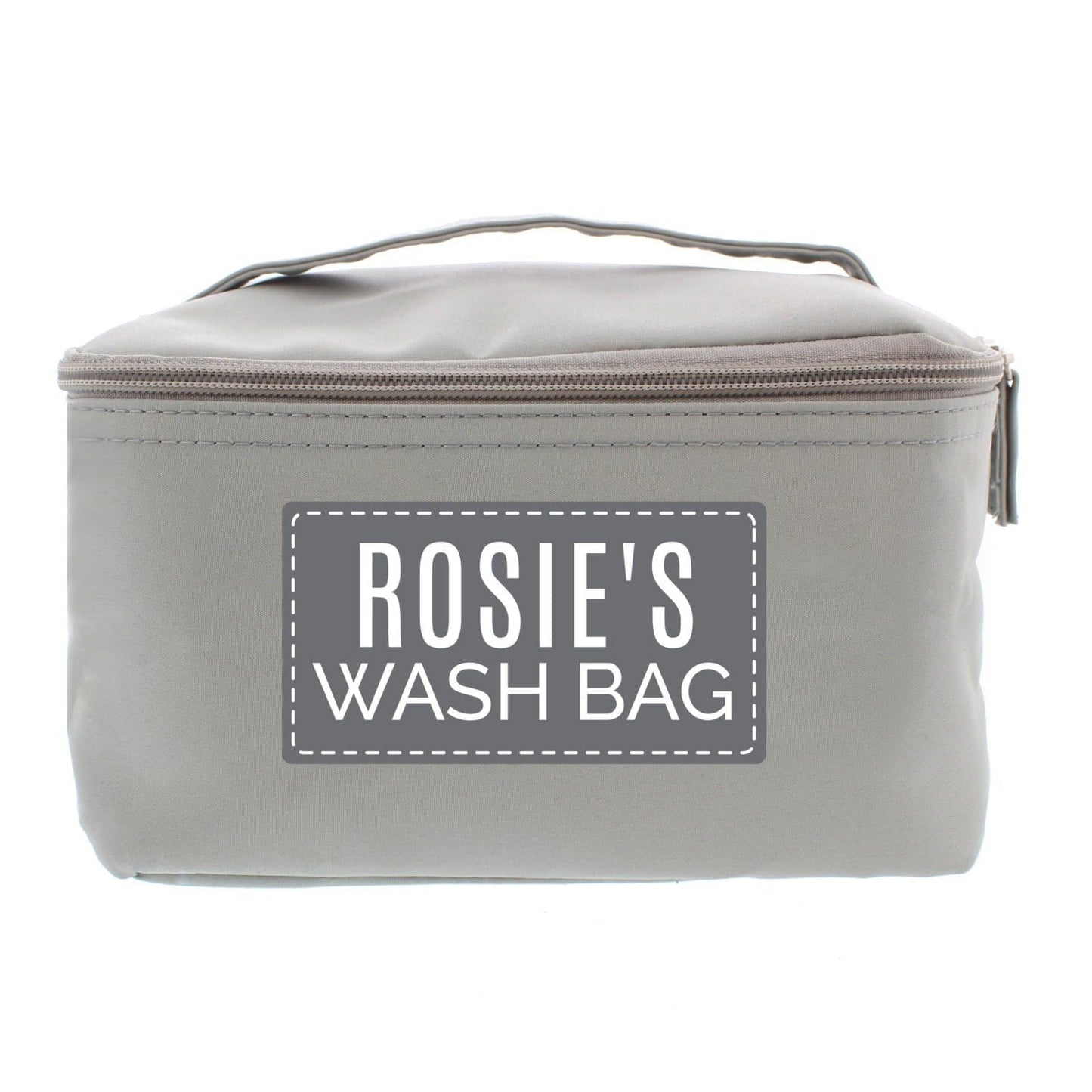 Personalised Classic Grey Toiletry Bag: 4 - Toiletry & Makeup Bags By Gift Moments