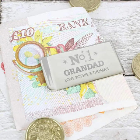 Personalised Classic Money Clip: 2 - Wallets & Money Clips By Gift Moments