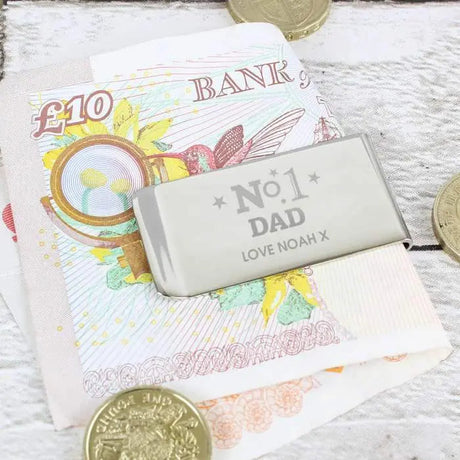 Personalised Classic Money Clip: 1 - Wallets & Money Clips By Gift Moments