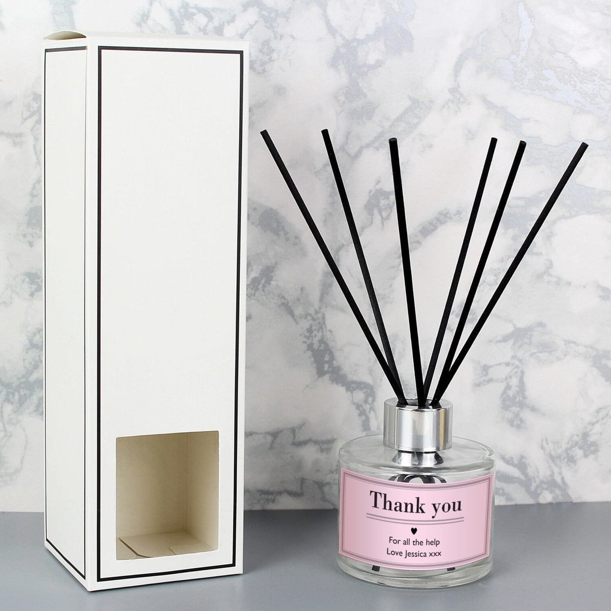 Personalised Classic Pink Reed Diffuser: 1 - Reed Diffusers By Gift Moments