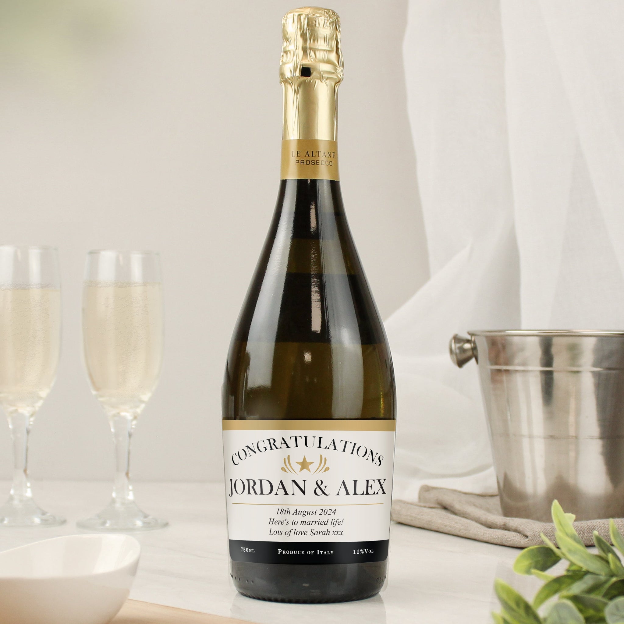 Personalised Classic Prosecco: 1 - Prosecco By Gift Moments