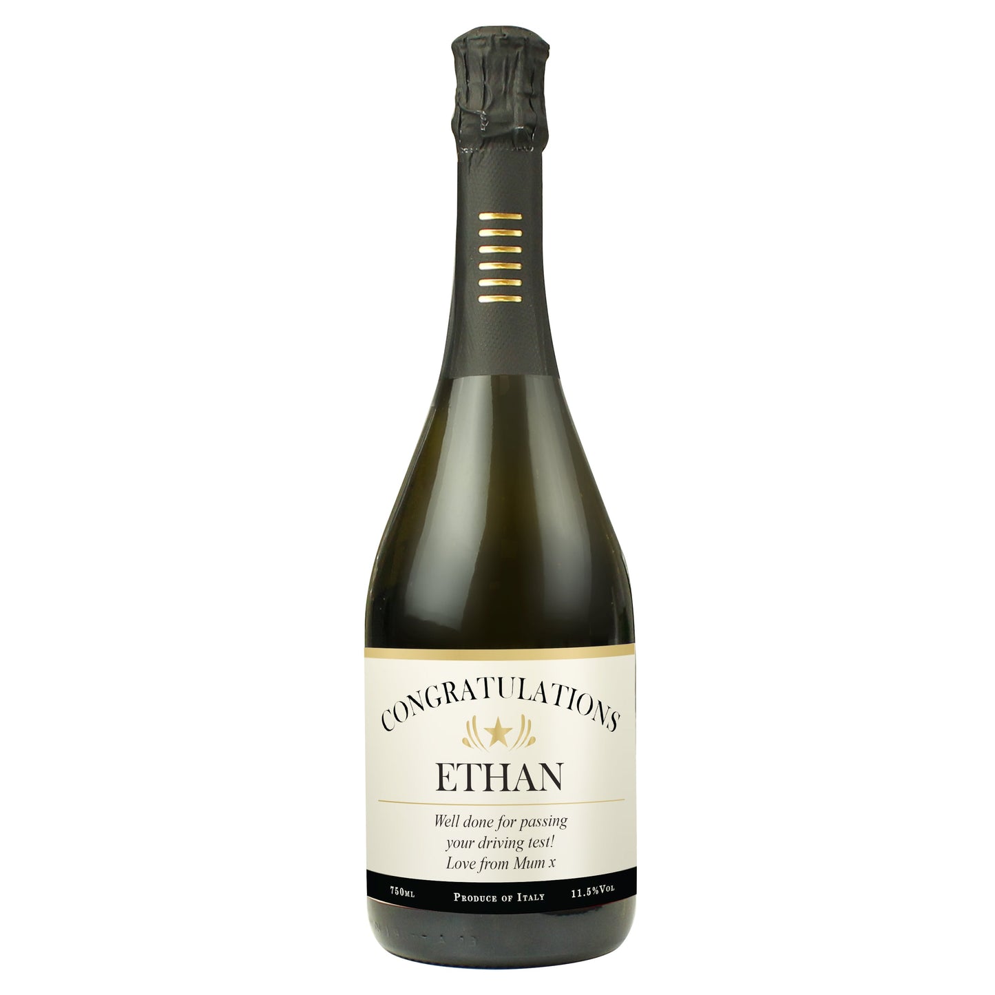 Personalised Classic Prosecco: 5 - Prosecco By Gift Moments