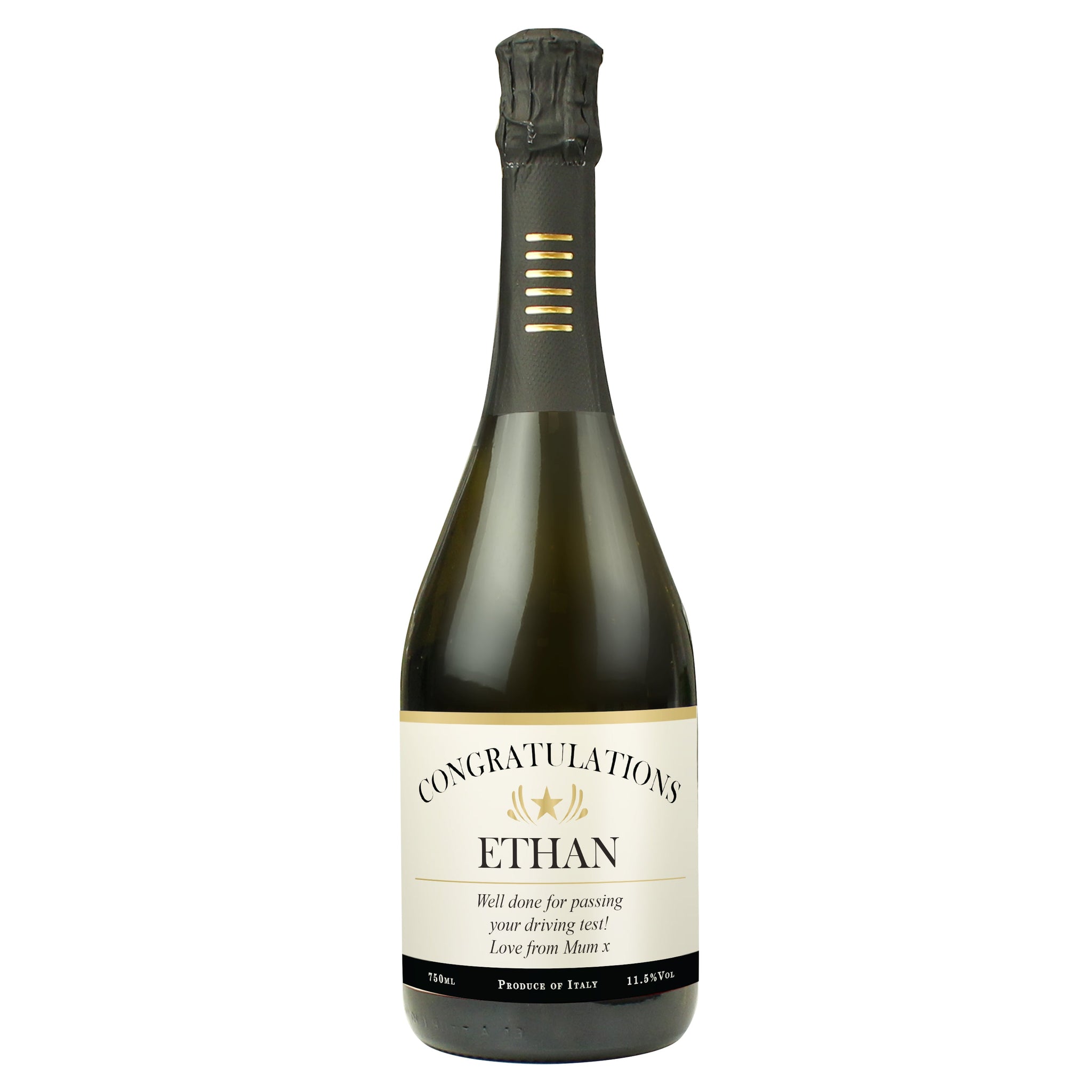 Personalised Classic Prosecco: 5 - Prosecco By Gift Moments