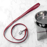 Personalised Red Leather Dog Lead: 2 - Pet Products By Gift Moments