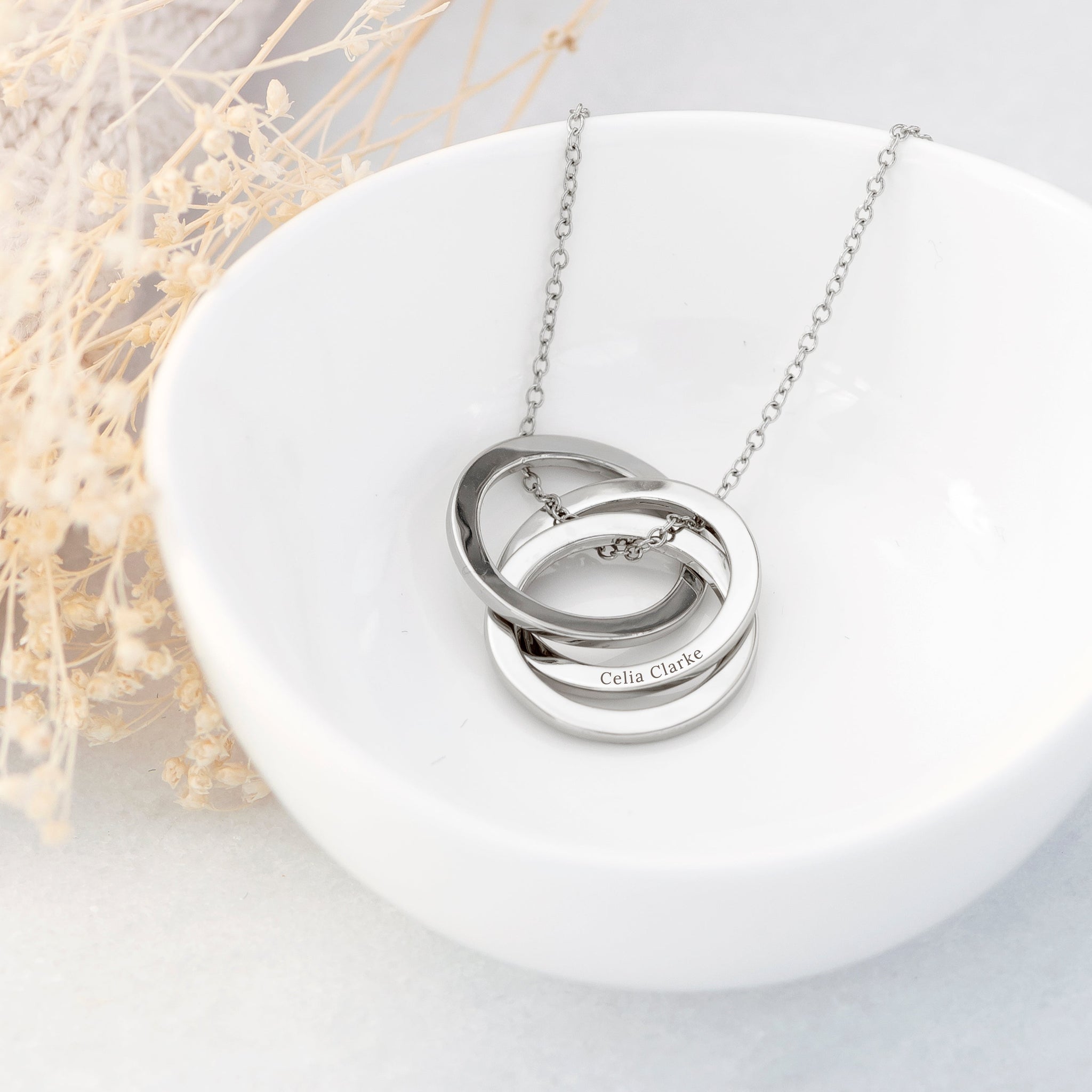 Personalised Classic Russian Ring Necklaces: 6 - Necklaces By Gift Moments