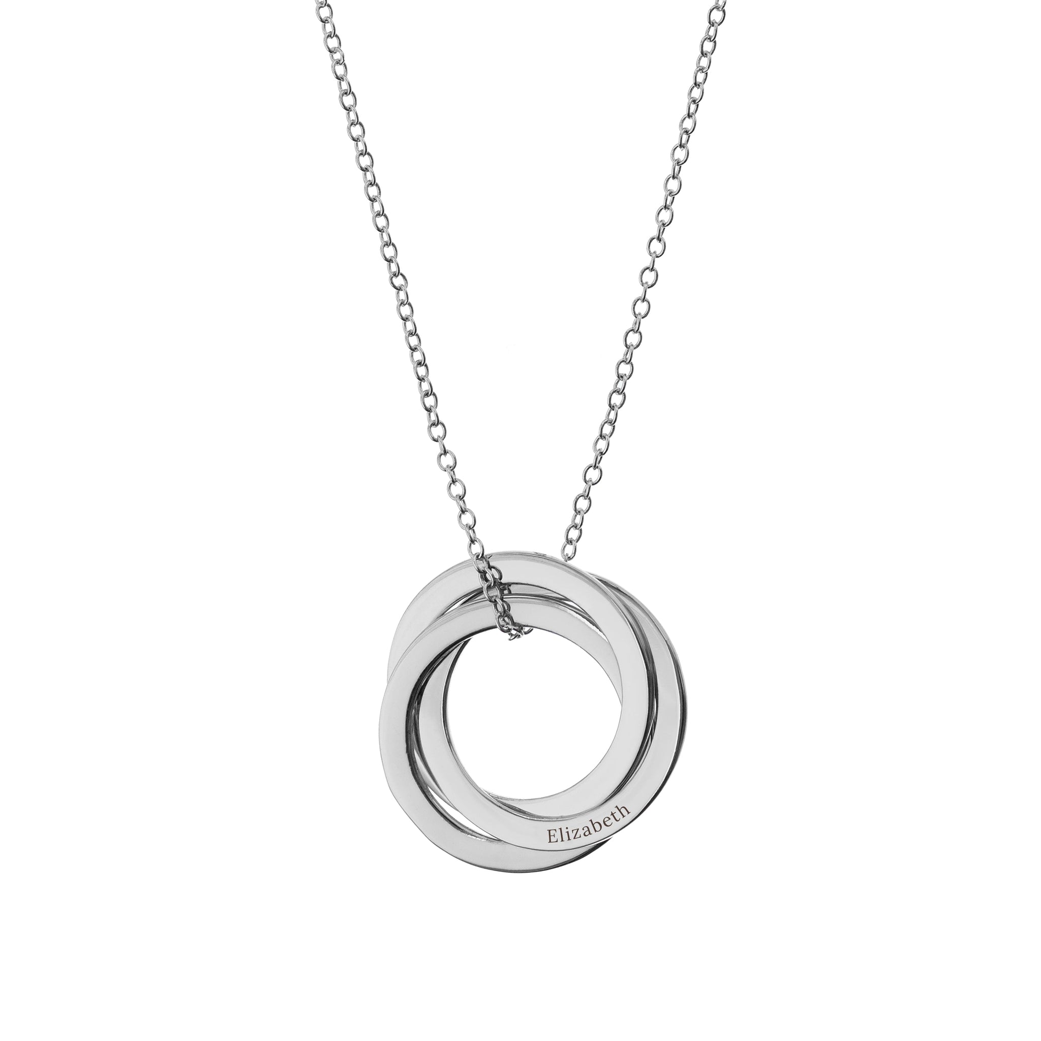 Personalised Classic Russian Ring Necklaces: 8 - Necklaces By Gift Moments