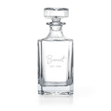 Personalised Classic Signature Square Decanter: 4 - Barware By Gift Moments