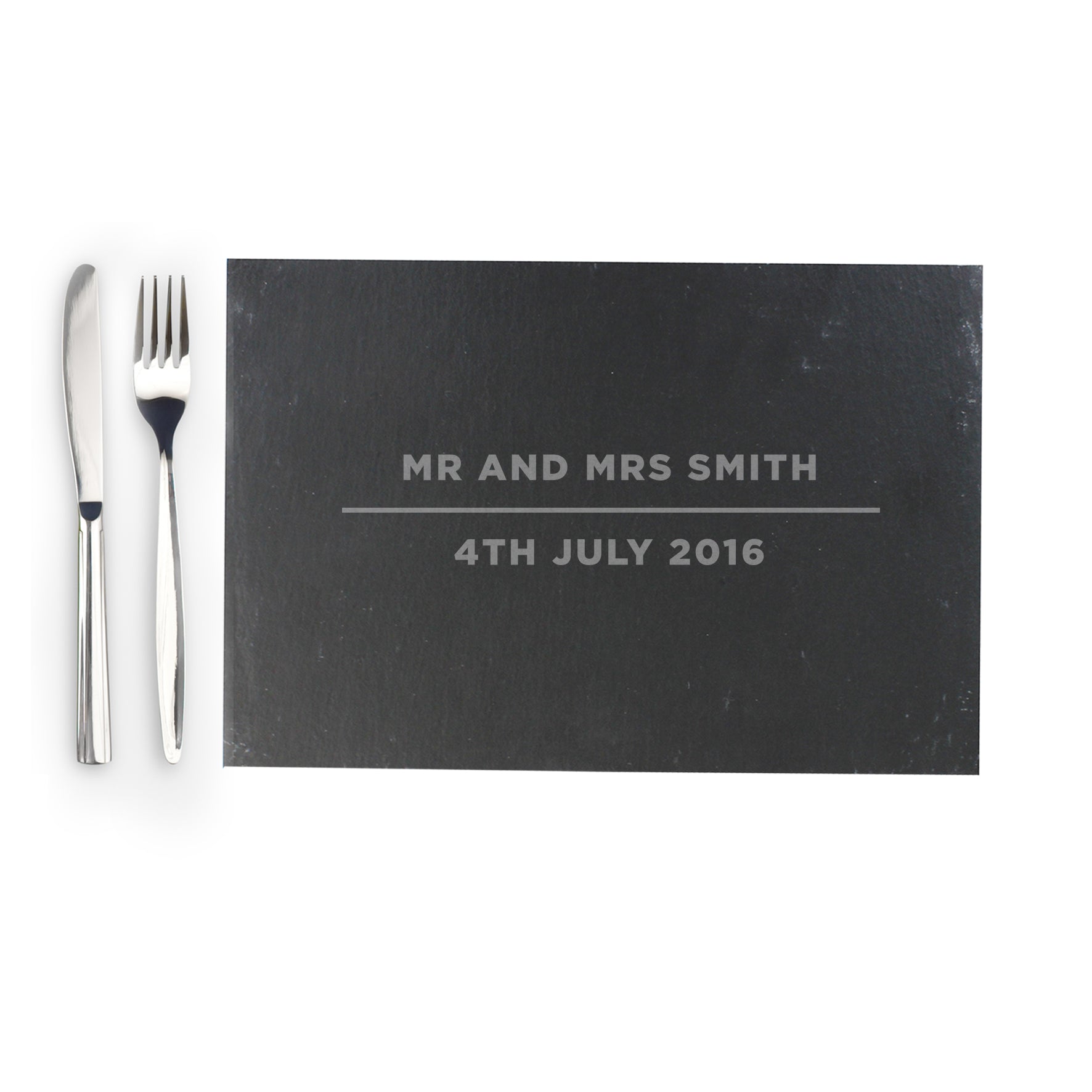 Personalised Classic Slate Rectangle Placemat: 9 - Placemats By Gift Moments
