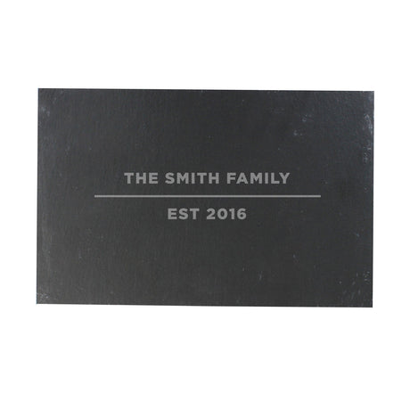 Personalised Classic Slate Rectangle Placemat: 2 - Placemats By Gift Moments