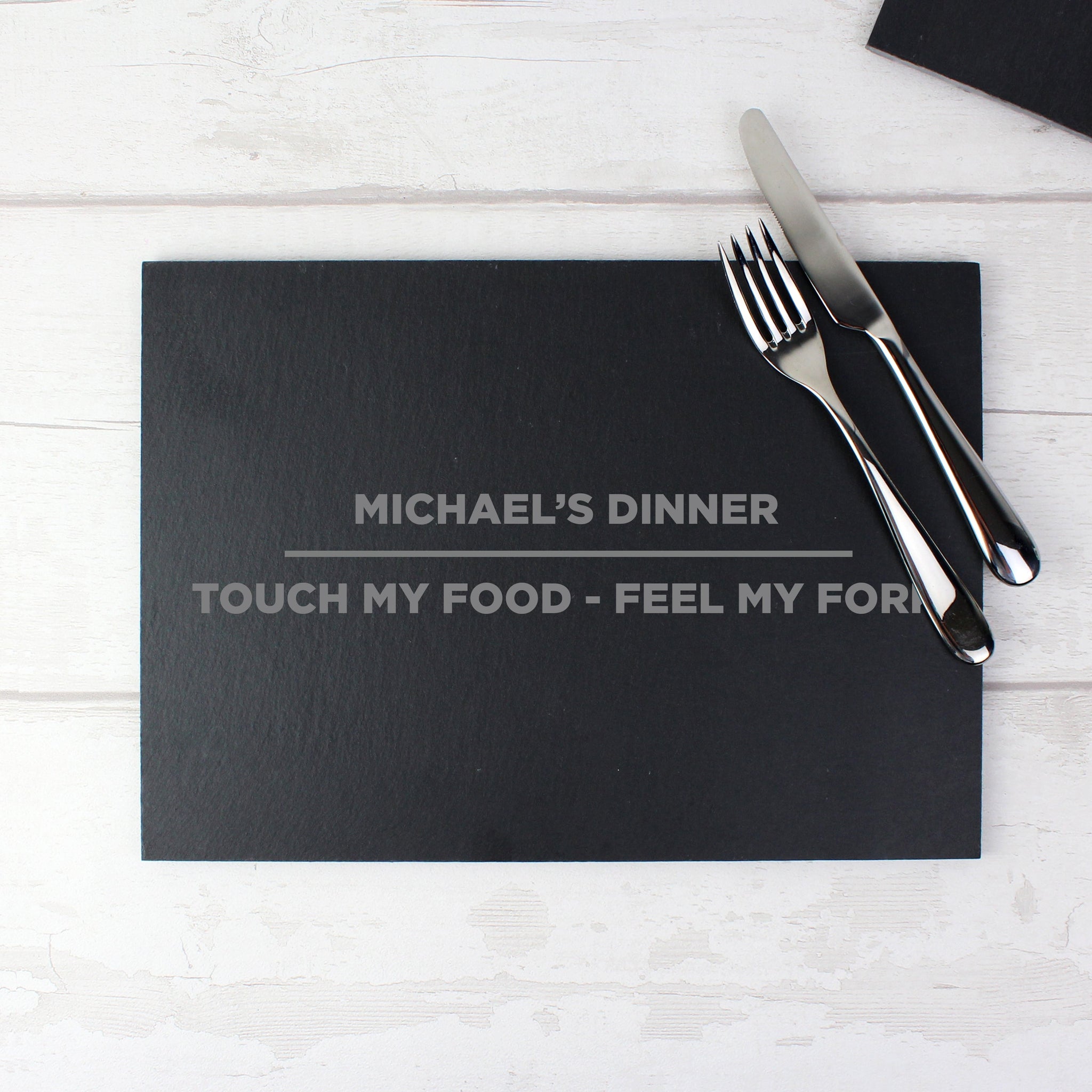 Personalised Classic Slate Rectangle Placemat: 7 - Placemats By Gift Moments