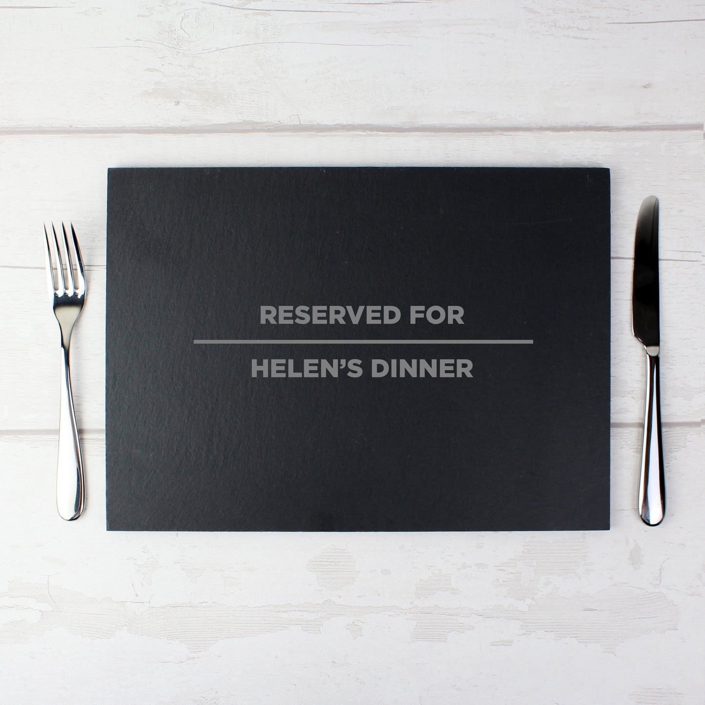 Personalised Classic Slate Rectangle Placemat: 5 - Placemats By Gift Moments