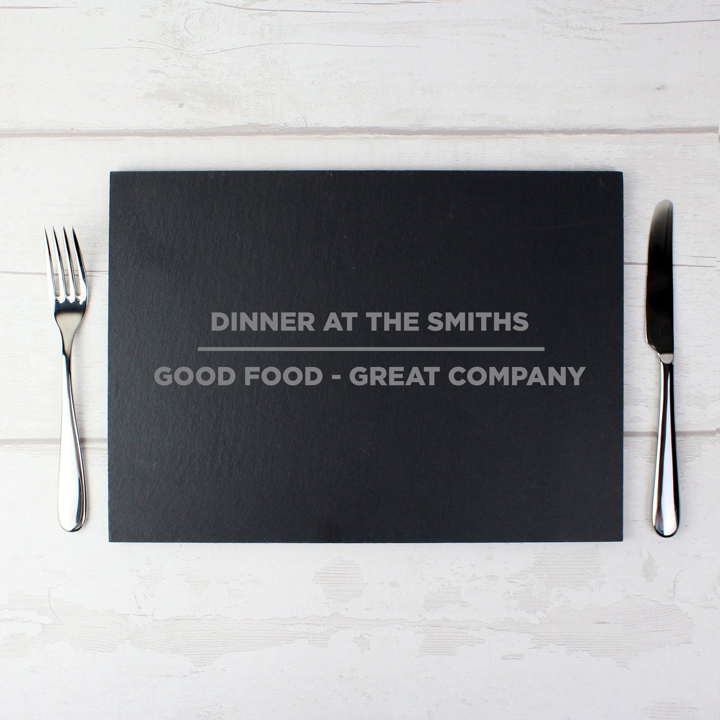 Personalised Classic Slate Rectangle Placemat: 1 - Placemats By Gift Moments