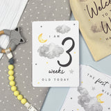Personalised Cloud Baby Milestone Cards In Drawstring Bag: 2 - Keepsakes By Gift Moments