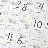 Personalised Cloud Baby Milestone Cards In Drawstring Bag: 6 - Keepsakes By Gift Moments