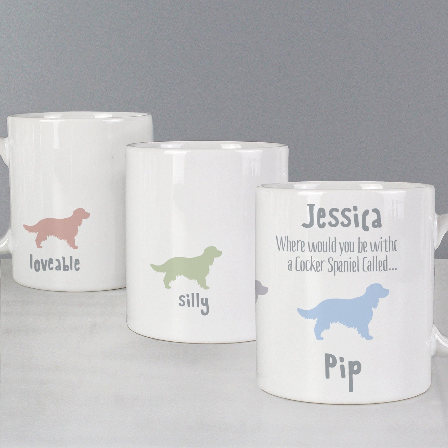 Personalised Cocker Spaniel Dog Breed Mug: 3 - Mugs By Gift Moments