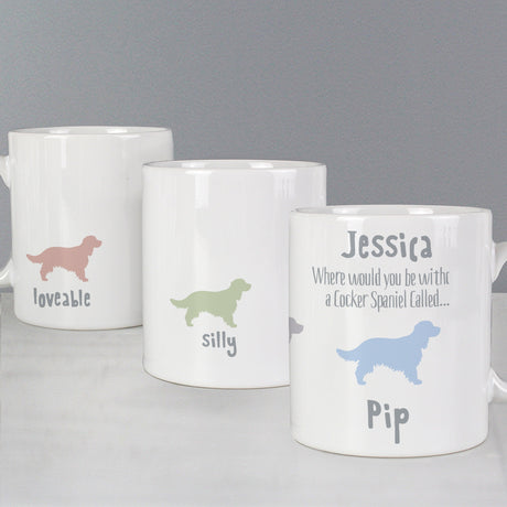 Personalised Cocker Spaniel Dog Breed Mug: 3 - Mugs By Gift Moments