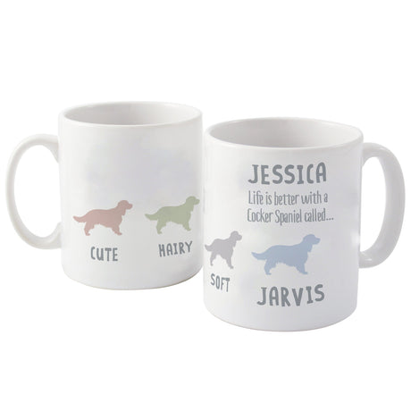 Personalised Cocker Spaniel Dog Breed Mug: 2 - Mugs By Gift Moments