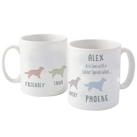 Personalised Cocker Spaniel Dog Breed Mug: 4 - Mugs By Gift Moments