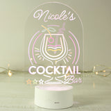 Personalised Cocktail LED Colour Changing Night Light: 2 - LED Lighting By Gift Moments