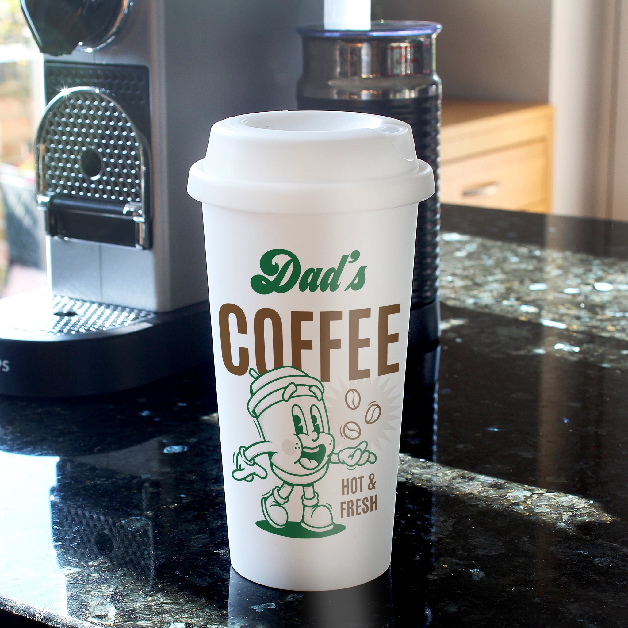 Personalised Coffee Travel Mug: 2 - Travel Mugs By Gift Moments