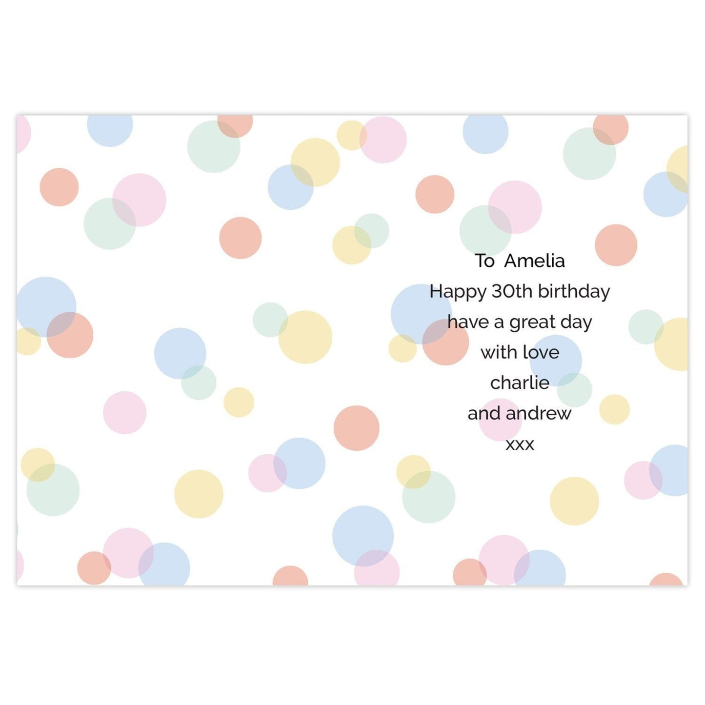 Personalised Colour Confetti Birthday Card: 4 - Greeting Cards By Gift Moments