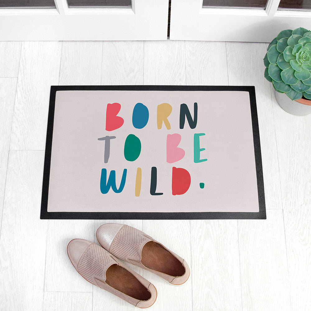 Personalised Colourful Message Doormat: 4 - Doormats By Gift Moments