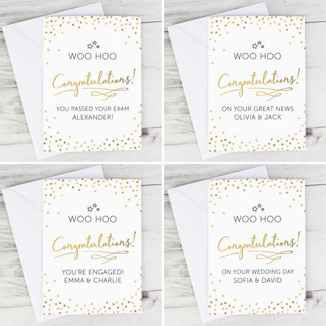 Personalised Congratulations Card: 2 - Greeting Cards By Gift Moments