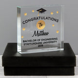 Personalised Congratulations Graduation Crystal Token: 2 - Crystal Tokens By Gift Moments