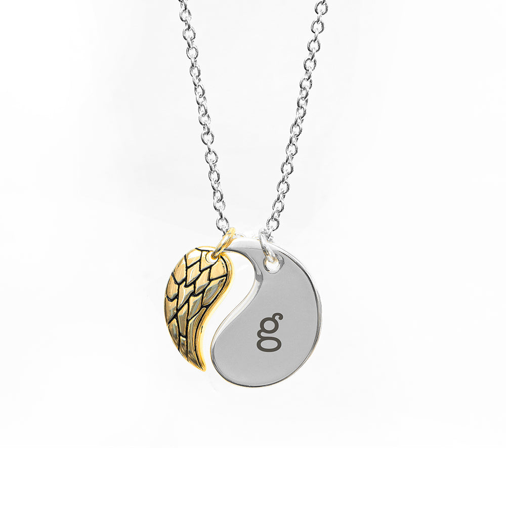 Personalised Contemporary Angel Wing Necklaces: 10 - Necklaces By Gift Moments