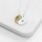 Personalised Contemporary Angel Wing Necklaces: 6 - Silver - Necklaces By Gift Moments