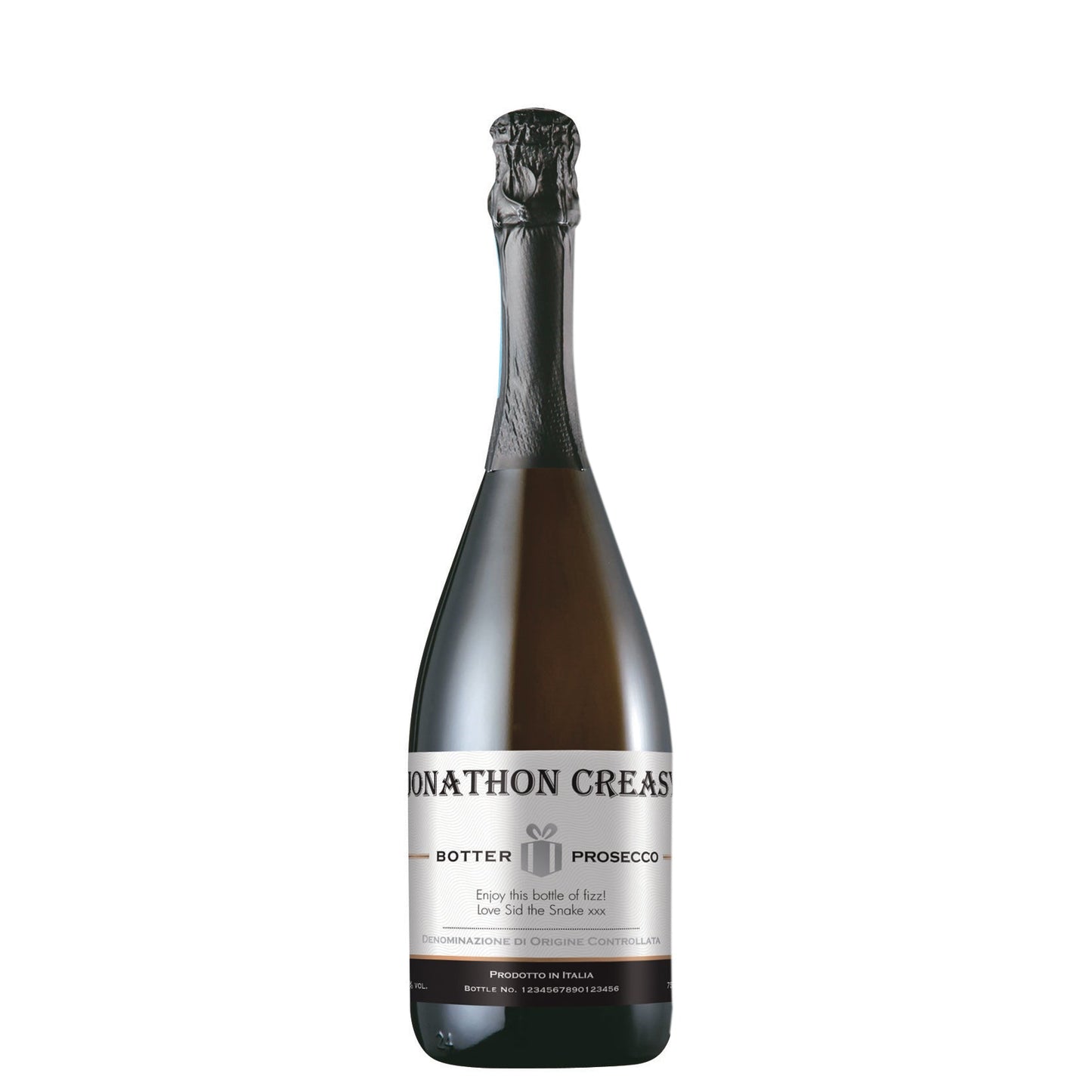 Personalised Contemporary Label Prosecco: 2 - Prosecco By Gift Moments