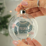Personalised Cosy Christmas Glass Bauble: 1 - Christmas Baubles By Gift Moments