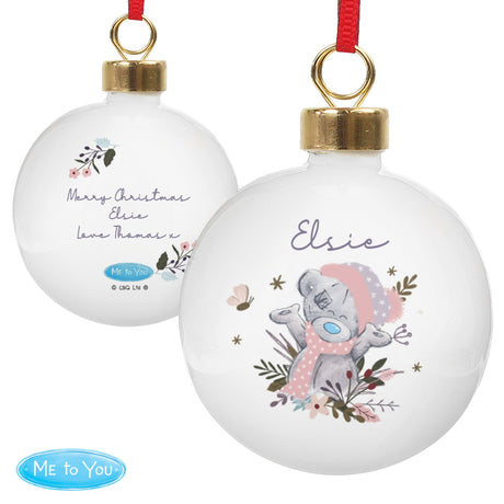 Personalised Me to You Cosy Winter Bauble: 5 - Christmas Baubles