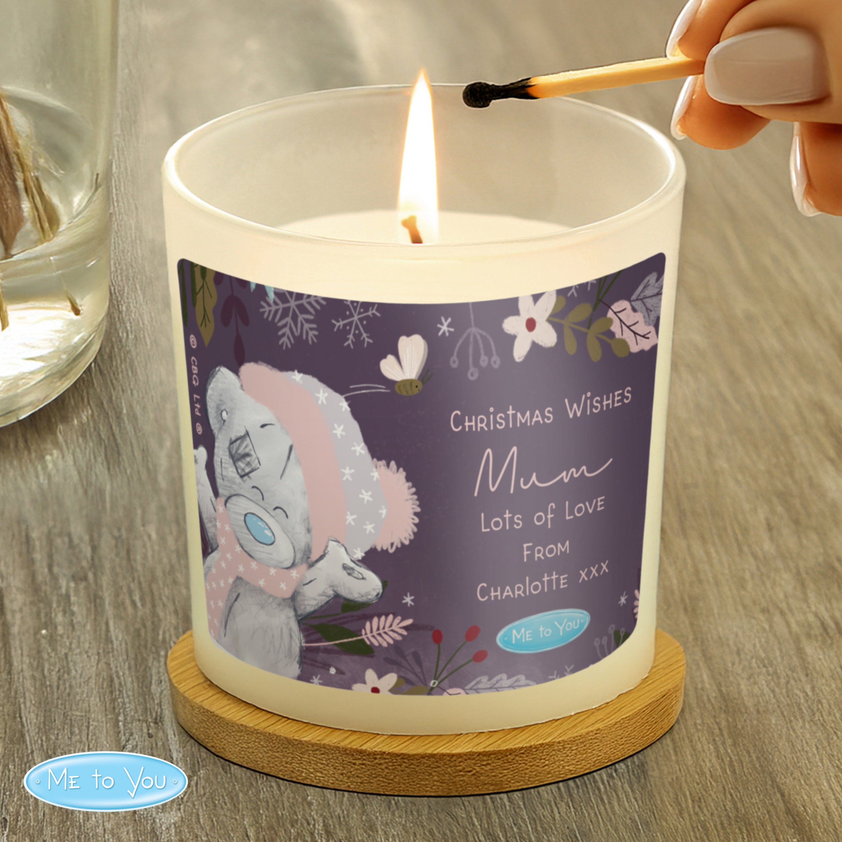 Personalised Me to You Cosy Winter Candle Jar - Shop Candles At Gift Moments - 4